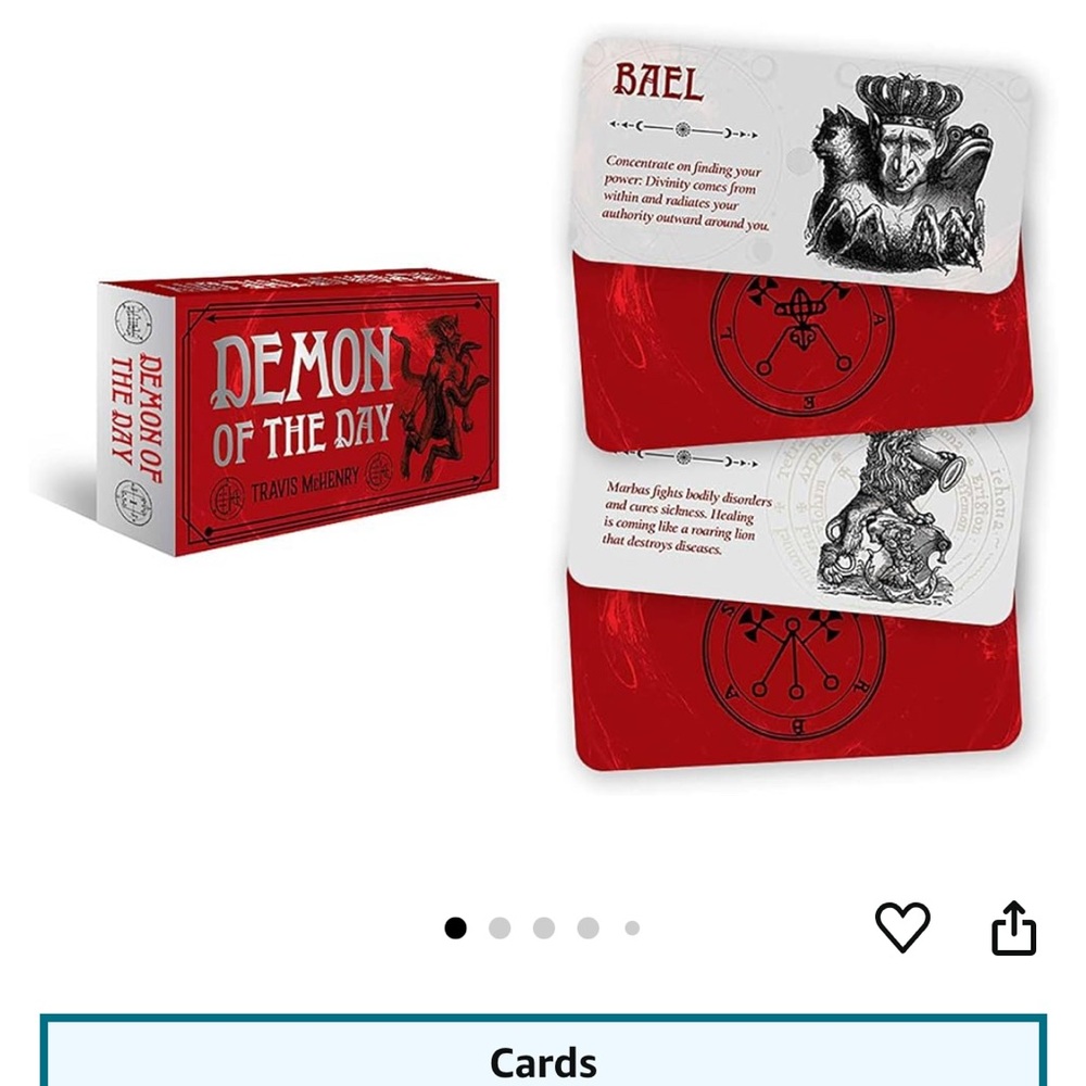 Demon of the Day cards by Travis McHenry